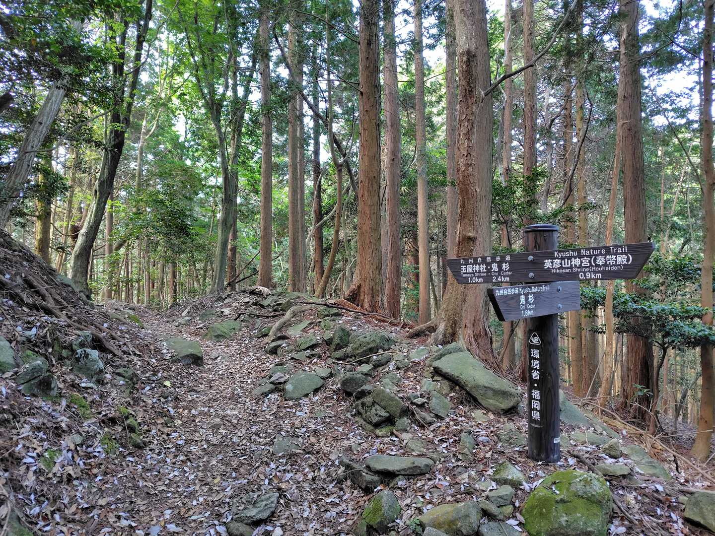 玉屋神社方向へ