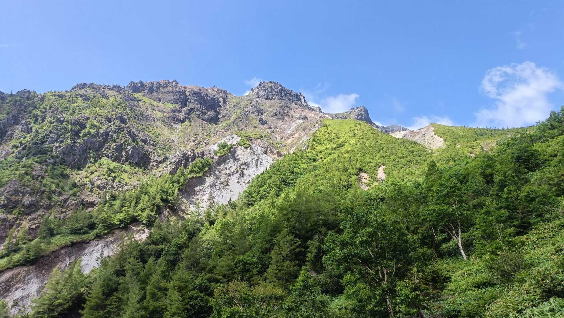 快晴の焼岳
