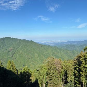 展望台から、左手に矢頭山あたり