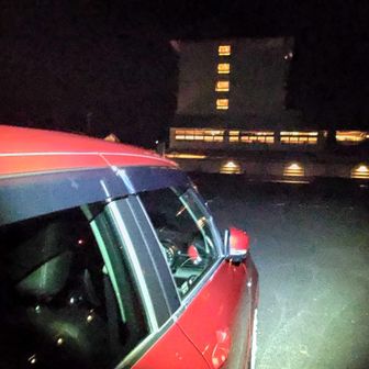 みせん広場に駐車しました。