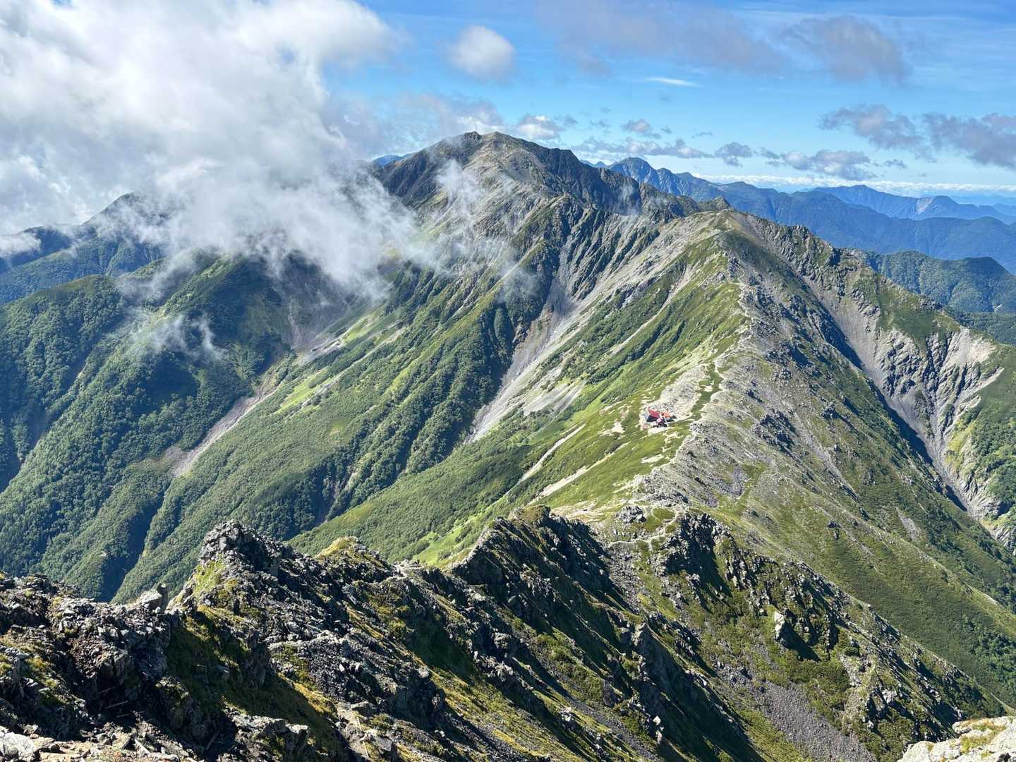広河原登山口-北岳 往復コースの写真