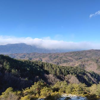 雲の向こうにホントは白根三山