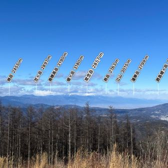 手前の常念岳は見えるけど
奥穂とかは雲の中だなー
残念