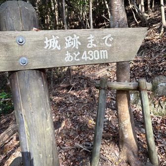 城跡まで４３０m
カウントダウンありがたい