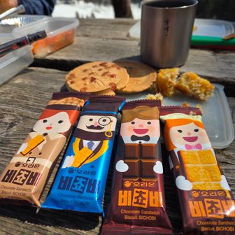 ☕のおともは、ビチョビ（비쵸비）
パッケージ、可愛いよね！
中身も美味しいし！🍫