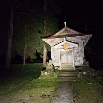 チャレンジ坂戸山の最終日鍋会は雨の予報のため中止と出ていた鳥坂神社