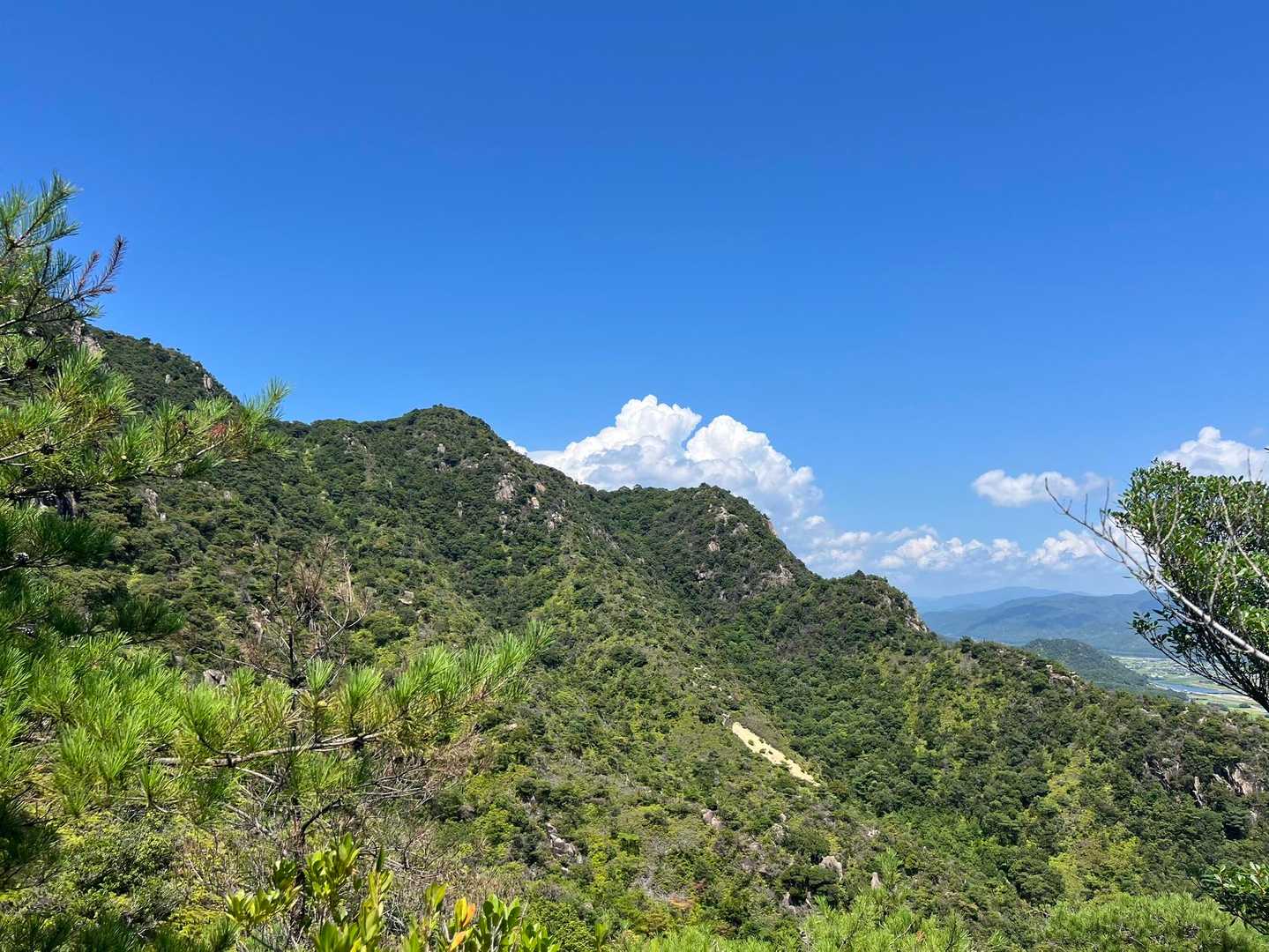 塔の岡コース方面📸
今日はさすがに行く気にはなれませんでしたが、青空をバックに塔の岡コースの稜線、そして夏の雲☁️が、いい感じです♪╰(*´︶`*)╯♡