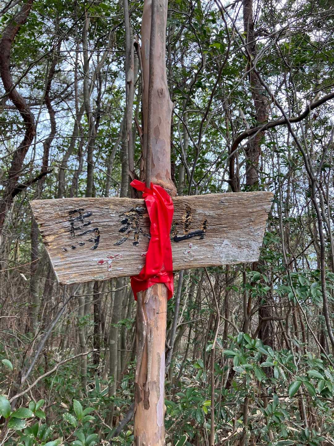 馬乗山山名標識