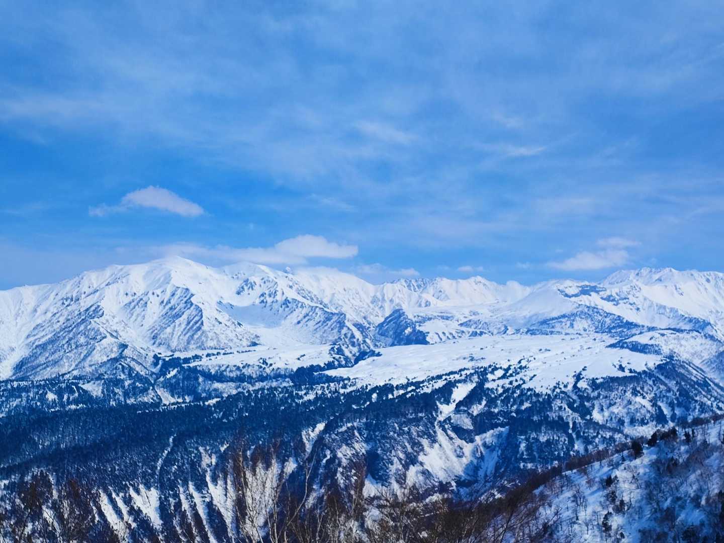 立山連峰。正直、初めて見る