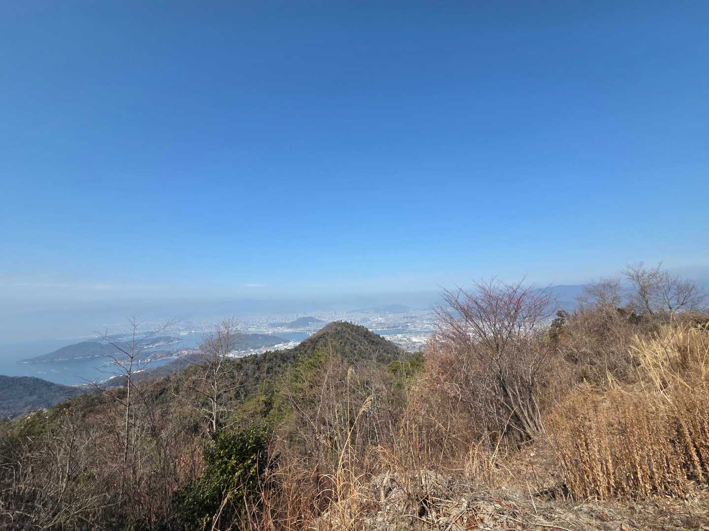 呉ポートピア駅-天狗城山-小松尾山-市光山-発喜山-矢野駅 縦走コースの写真