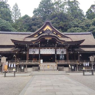 おなかをすかせ鬱々としたまま大神神社到着。
実はここで挙式したのです。