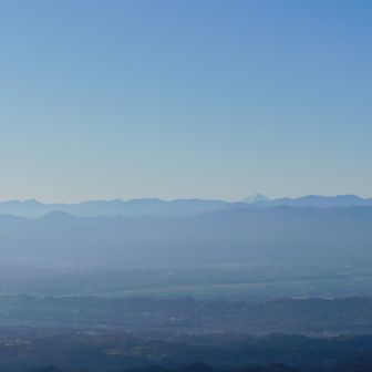 うっすら富士山