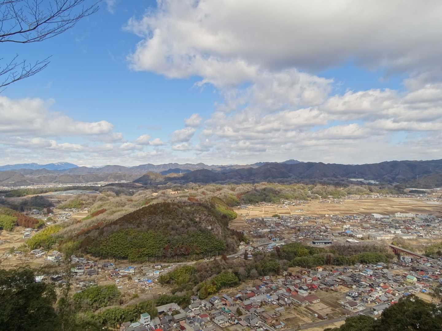北西側の景色。