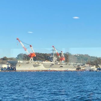 見えました‼️ジョージワシントン😲