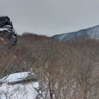 クルソン仏岩 吉和冠山
青空だったらさぞかし綺麗だろう