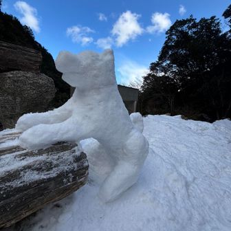 藤内小屋で作っている人がいた。完成度が素晴らしい