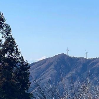 微かに富士山が見える🗻