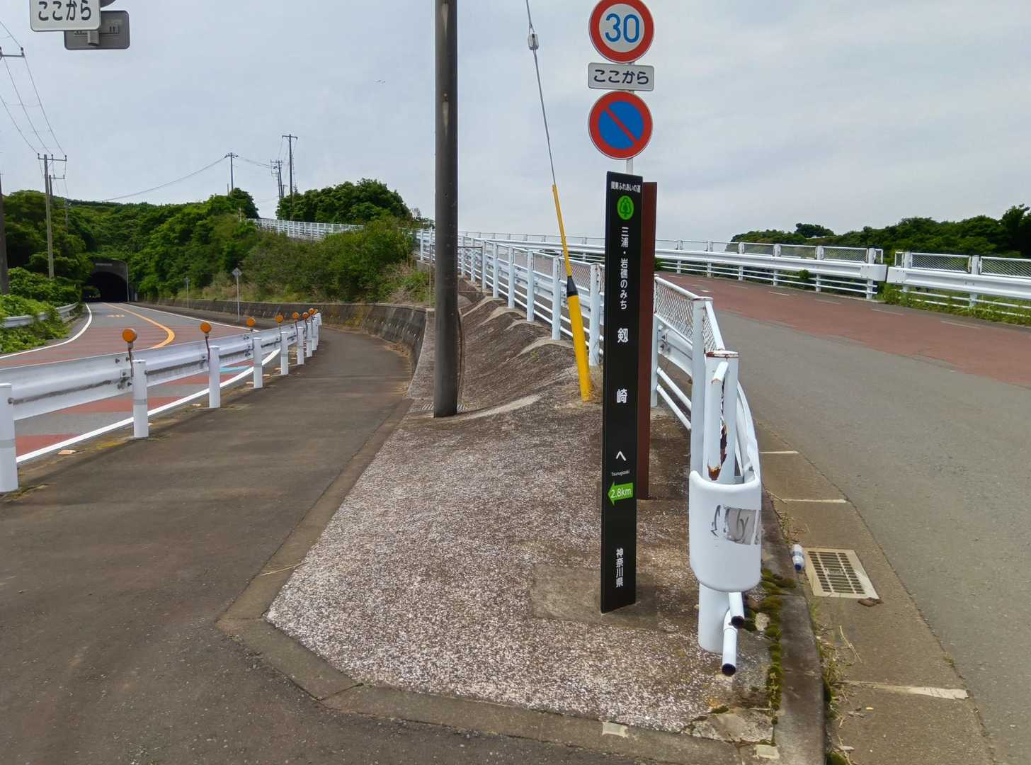 ここはわかりにくい
左のトンネルは間違い🙅‍♂️
右の道路トンネル上を歩いていく