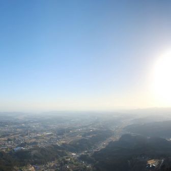 大の字から朝日を拝みました。