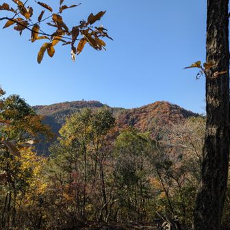西。鳩吹山（中左側）