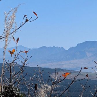 熊本・大分方面の山を登ると探してしまう、根子さまの稜線