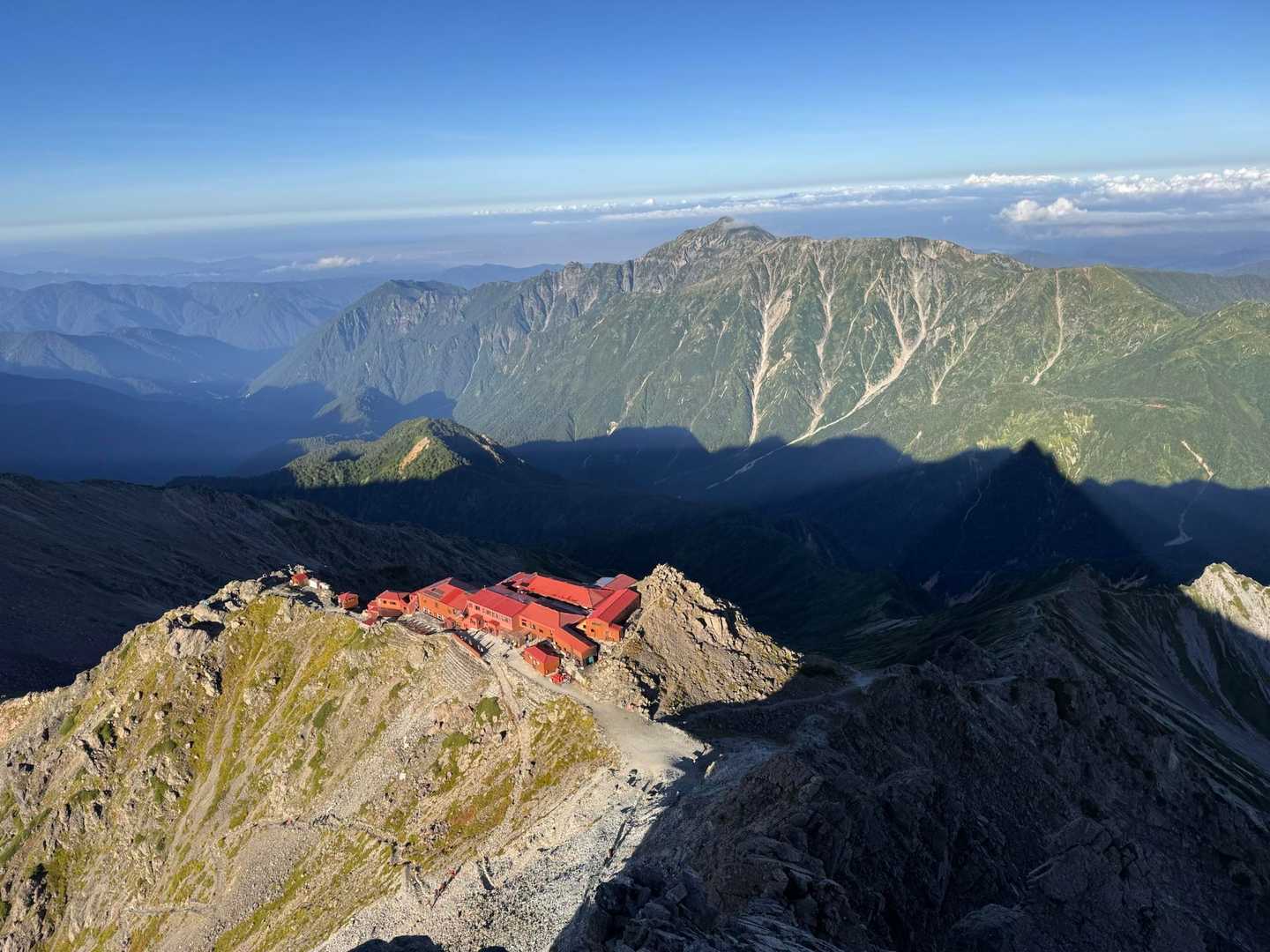 新穂高温泉駅-奥穂高登山口-飛騨乗越-槍ヶ岳 往復コースの写真