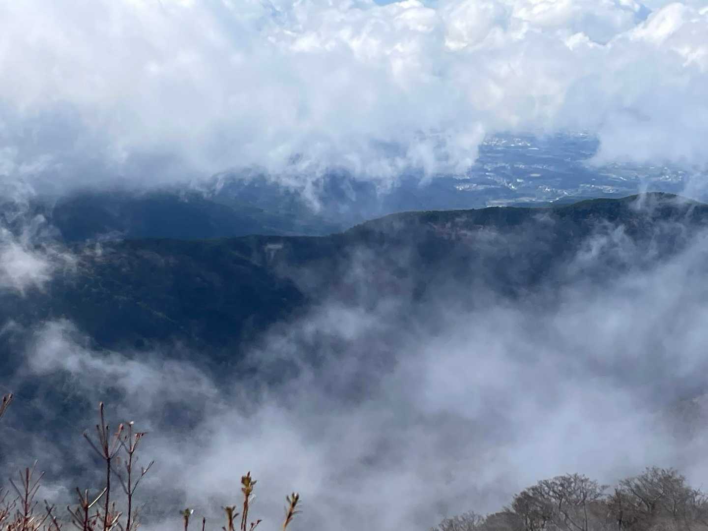十里木高原バス停-越前岳-呼子岳 往復コースの写真