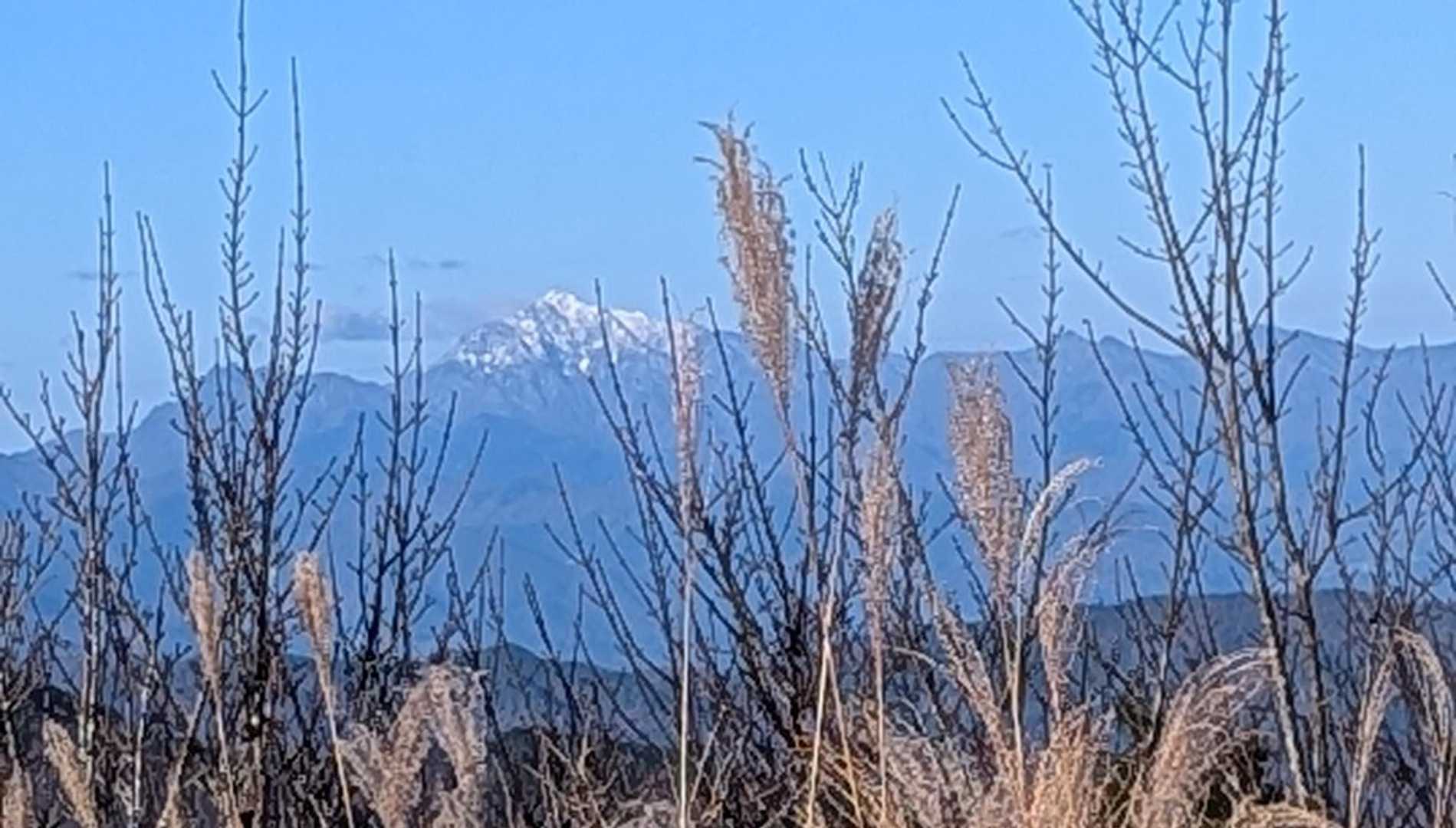 大山が少し雪化粧✨✨