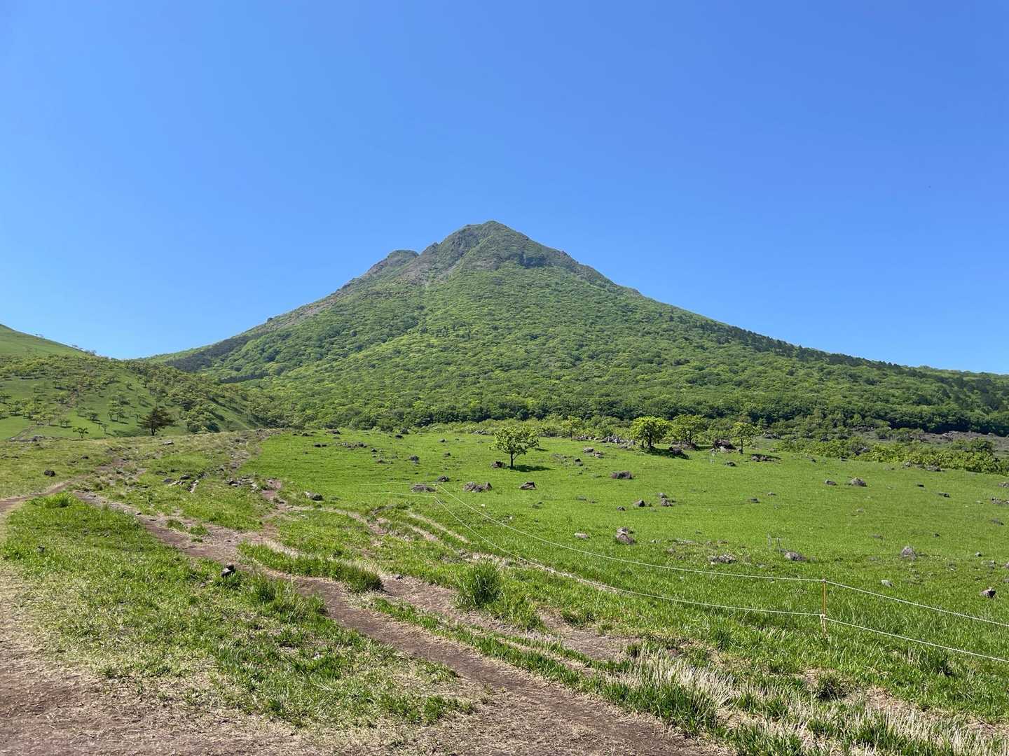 由布登山口バス停-由布岳正面登山口-由布岳 往復コースの写真