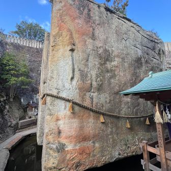 まわりをぐるっと回れます　巨石遺構です🙏

金魚もいたよ♡