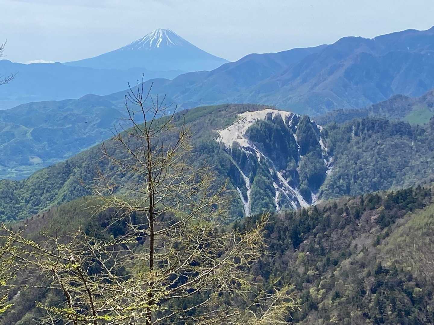 富士山と手前に日向山