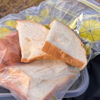 パン祭り開催！
神戸屋のパンはフワフワで美味しいけど、半分しか食べれなかった…山行中のノーマルなパンはやめておく