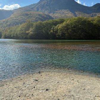 焼岳様…本日はありがとう！
大正池より！