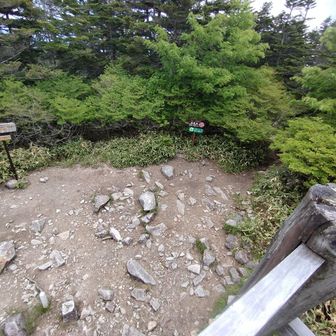 山頂を展望台からみる