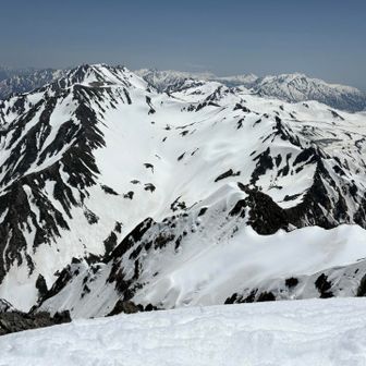 立山から延びる別山尾根