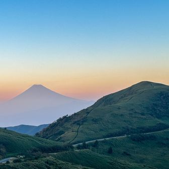 達磨山と富士山