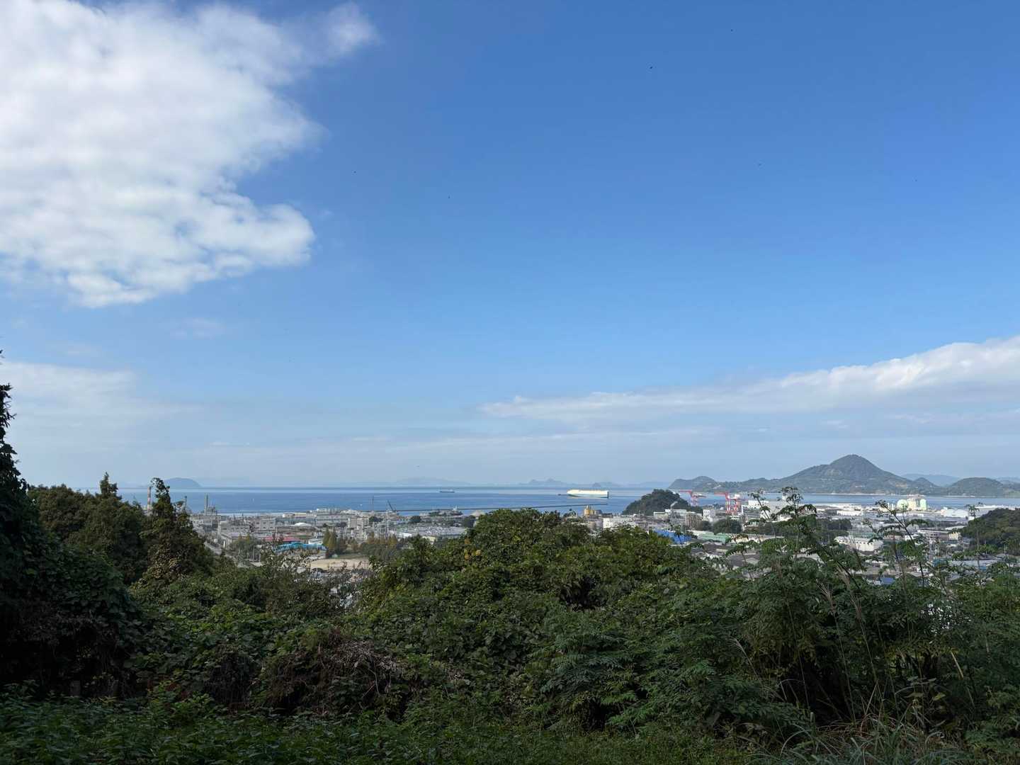 大きな船がみえます