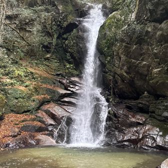 花乱の滝。貝原益軒も福岡一キレイな滝と言ったとかなんとか。