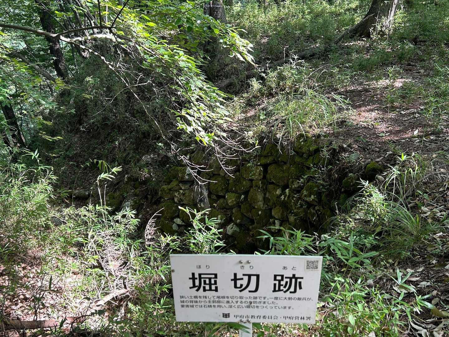 要害山 | その名の通り武田氏の砦跡。城郭の遺構が点在する頂からは富士山も眺望の写真