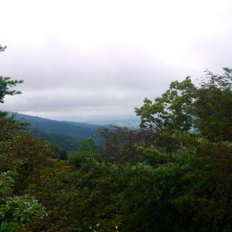 つぼろ台から、平野を望む。