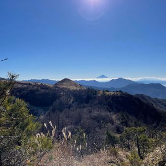 平沢山からは富士山を見ながらちょっと降りる🗻