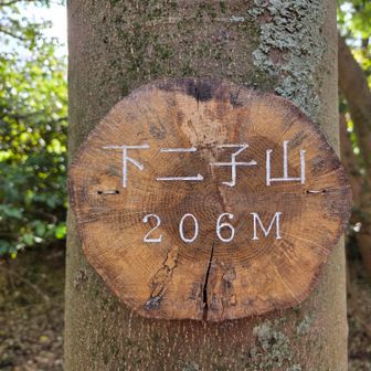 初めての下二子山🙌
眺望ないけど喉が渇いたので