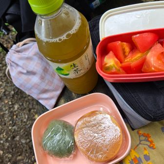 自販機で買った冷たいお茶は300円
(お水はあるんだけど)
今日は冷やしトマト持ってきたよ🍅😆