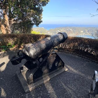 黒船番所跡には砲台がありました