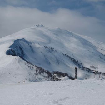 山頂標識が見えた