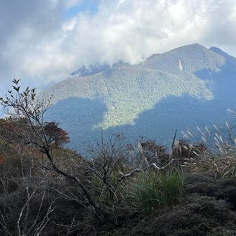 南側の山が　ガスって来てます
