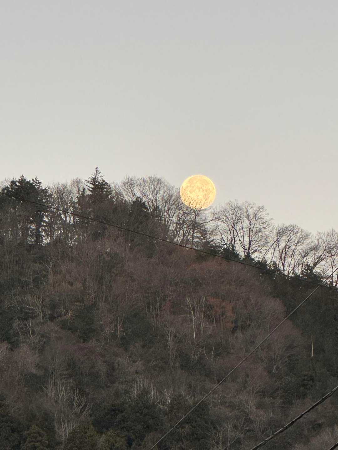 満月が沈みます。