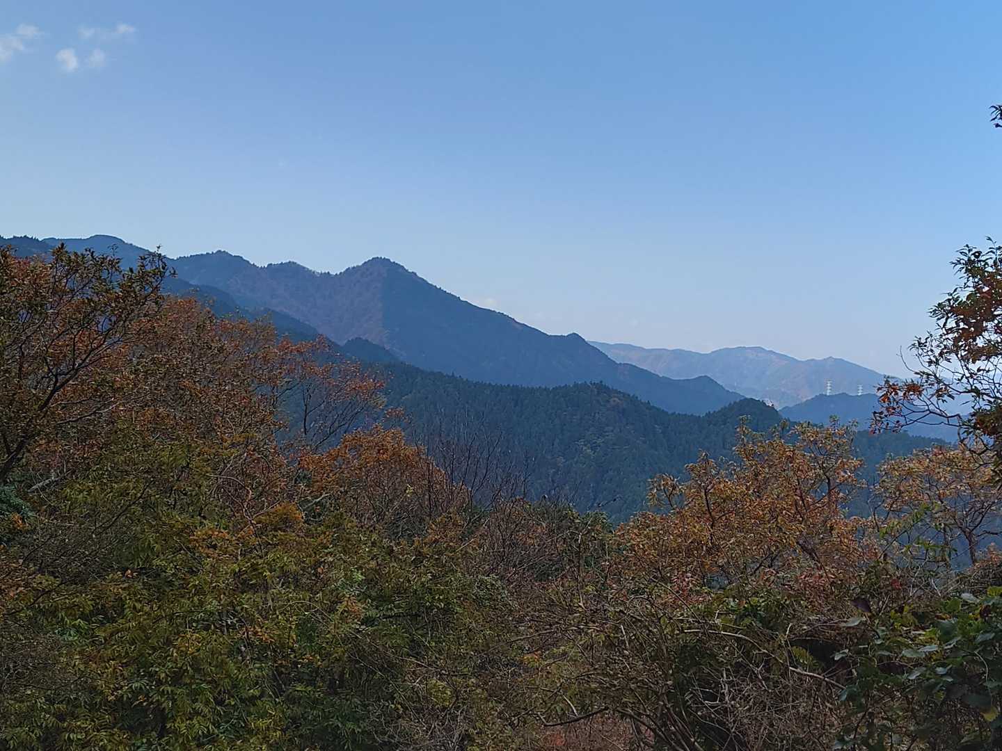 明星岳の1ヶ所だけからの展望です😄🤗
