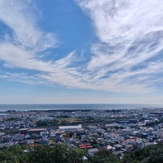 高来神社に降りる途中
展望のいい場所があった