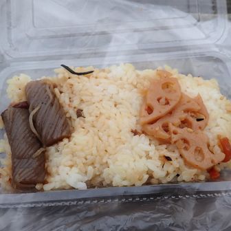 高谷池ヒュッテの弁当で朝御飯
美味しかった！
